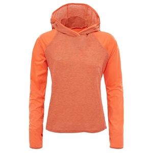 North Face Reactor Long Sleeve Shirt Flash Dry Medium Hooded Activewear …